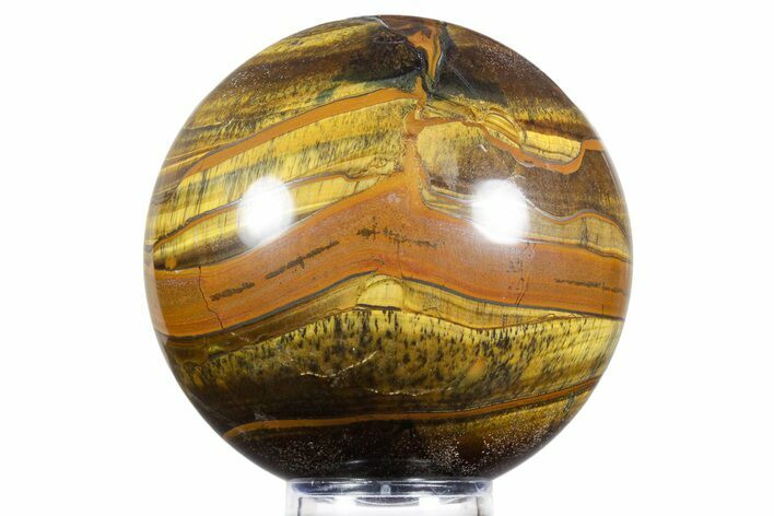 Polished Tiger's Eye Sphere - Top Quality #352488